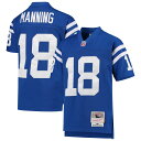 Help your kiddo rep one of the greatest players in Indianapolis Colts history with this 1998 Legacy jersey from Mitchell & Ness. Its throwback design is inspired by the uniform Peyton Manning wore during his memorable seasons with the franchise. This jersey's remarkably detailed graphics and high-quality stitching will help bring back all those cherished memories of watching Peyton Manning lead the Indianapolis Colts onto the gridiron.Tackle twill graphicsMesh bodyOfficially licensedQuality embroideryV-neckMachine wash, tumble dry lowImportedMaterial: 100% PolyesterJock tagSide slits at hemBrand: Mitchell & NessDroptail hemReplica Throwback Jersey