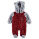 NFL カーディナルス ロンパース Outerstuff アウタースタッフ ベビー カージナルレッド 22 Newborn Game Nap Teddy Fleece Bunting Pram 