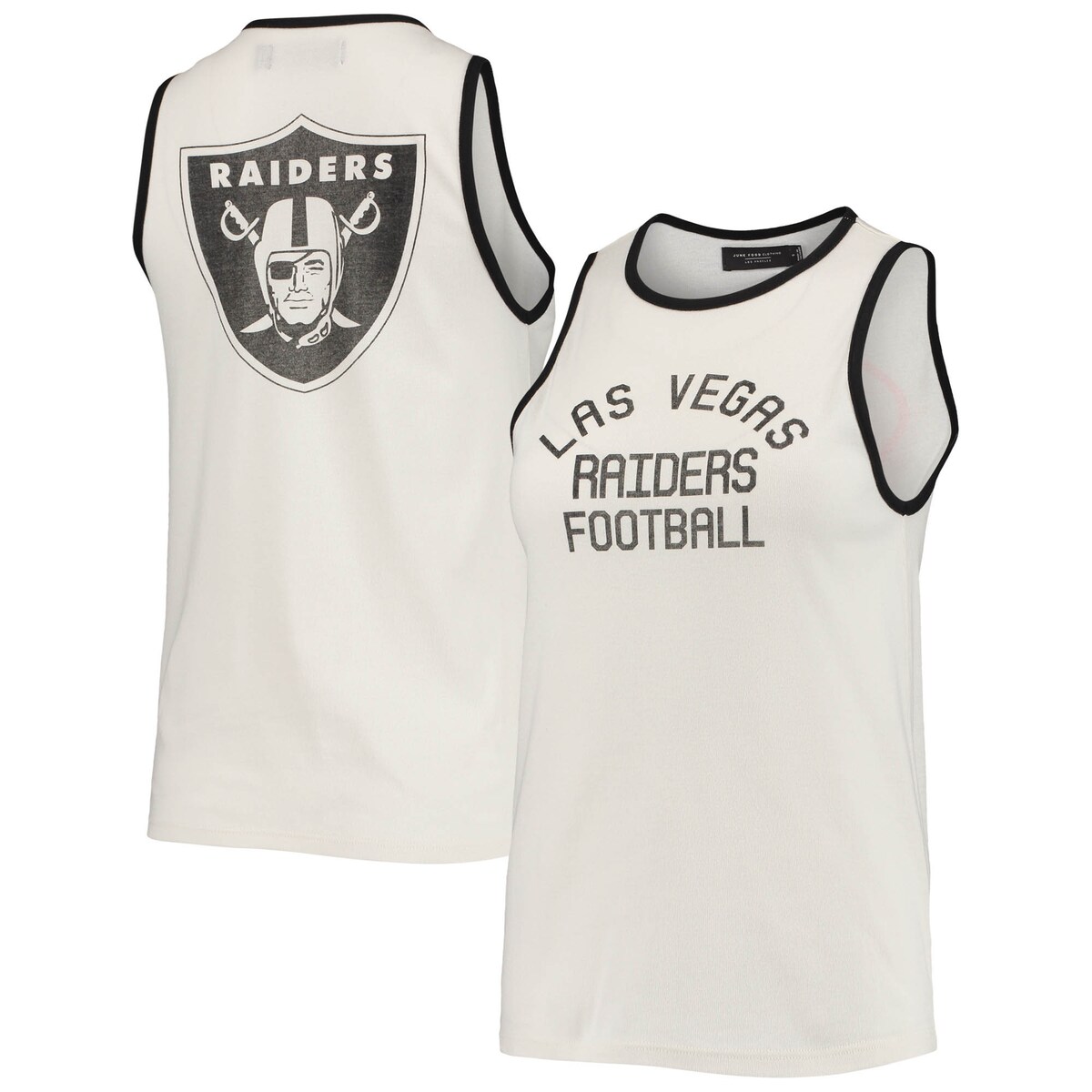 【公式グッズ】NFL レイダース タンクトップ Junk Food レディース ホワイト (21 Women's Pop Binding Rib Tank)