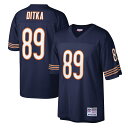 You're a massive Chicago Bears fan and also loved watching Mike Ditka play. Now you can show off your fandom for both when you get this Mike Ditka Chicago Bears Legacy replica jersey from Mitchell & Ness. It features distinctive throwback Chicago Bears graphics on the chest and back, perfect for wearing at a home game. By wearing this jersey, you'll be able to feel like you're reliving some of the great plays that Mike Ditka accomplished to lead the Chicago Bears to glory.ImportedOfficially licensedReplicaSublimated rib-knit sleeve insertsMaterial: 100% PolyesterFabric applique sewn onMesh fabricV-neckEmbroidered twill graphicsBrand: Mitchell & NessWoven tags at bottom hemShort sleevesSide splits at waist hemMachine wash, line dryEmbroidered NFL Shield at collar