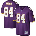 You're a massive Minnesota Vikings fan and also loved watching Randy Moss play. Now you can show off your fandom for both when you get this Randy Moss Minnesota Vikings Legacy replica jersey from Mitchell & Ness. It features distinctive throwback Minnesota Vikings graphics on the chest and back, perfect for wearing at a home game. By wearing this jersey, you'll be able to feel like you're reliving some of the great plays that Randy Moss accomplished to lead the Minnesota Vikings to glory.ReplicaEmbroidered twill graphicsOfficially licensedMaterial: 100% PolyesterFabric applique sewn onSublimated rib-knit sleeve insertsV-neckMesh fabricWoven tags at bottom hemImportedBrand: Mitchell & NessSide splits at waist hemEmbroidered NFL Shield at collarShort sleevesMachine wash, line dry