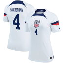 Get yourself ready to cheer the USWNT on to glory by adding this Becky Sauerbrunn 2022/23 Home Breathe Stadium Replica Player Jersey to your game day wardrobe. This Nike jersey features Dri-FIT technology that keeps you dry and comfortable for all 90 minutes of the match. Its replica design and USWNT graphics will have you feeling like you're part of the squad when the team takes the pitch on matchday.Replica JerseyTagless collar for added comfortMachine wash, tumble dry lowBrand: NikeMaterial: 100% PolyesterOfficially licensedSewn on embroidered team crest on left chestVentilated mesh panel insertsEmbroidered Nike logo on right chestWoven Authentic Nike jock tag on left hemImportedDri-FIT technology wicks away moisture