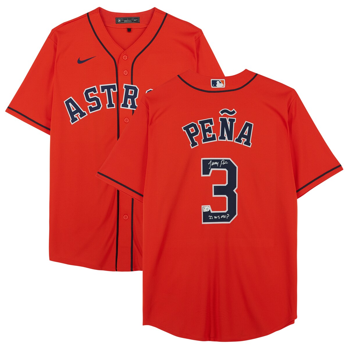 MLB アストロズ ジェレミー・ペニャ 直筆サイン ユニフォーム Fanatics（ファナティクス） (AUT BBJERSEY 45027)