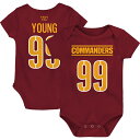 NFL コマンダーズ チェイス・ヤング ロンパース Outerstuff（アウタースタッフ） バーガンディ (22 Infant 12-24 MO Mainliner Player N&N Creeper)