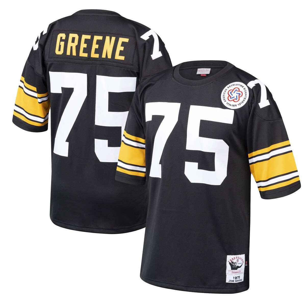 You remember watching Joe Greene dominate opponents with his skill set. Celebrate his career with this Pittsburgh Steelers Authentic retired player jersey from Mitchell & Ness. The picture-perfect design will remind you of the days when your favorite player patrolled the gridiron. When you wear this Pittsburgh Steelers jersey, all eyes will be on you.Brand: Mitchell & NessMachine wash, line dryImportedOfficially licensedMaterial: 100% Polyester