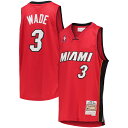【公式グッズ】NBA ヒート ドウェイン・ウェイド ユニフォーム Mitchell & Ness(ミッチェル&ネス) キッズ レッド (MNC HWC Yout...