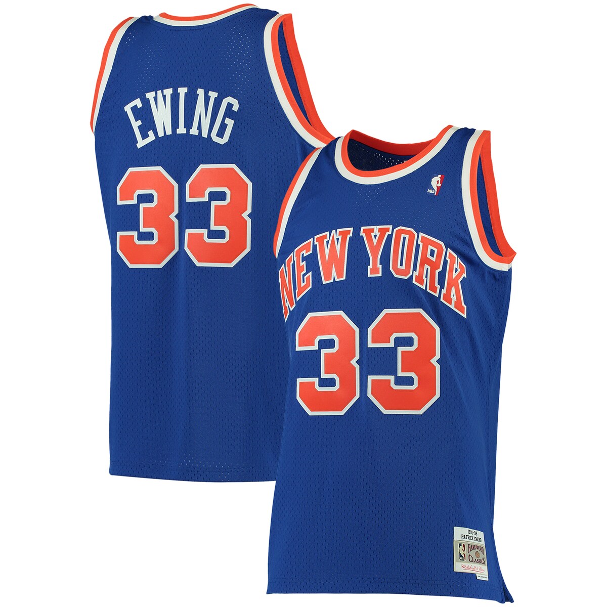 NBA ニックス パトリック・ユーイング ユニフォーム （ビッグサイズ） Mitchell & Ness（ミッチェル＆ネス） メンズ ブルー (Profile MNC Men's Big and Tall HWC Swingman Jerseys)