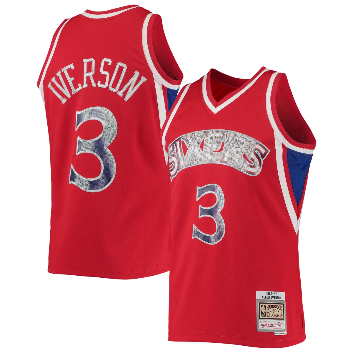 NBA 76ers AEACo[\ jtH[ Mitchell & Nessi~b`FlXj Y bh (MNC NBA 75th Anniversary Diamond Swingman)