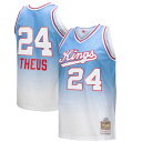 Create an epic Sacramento Kings game day look by grabbing this Reggie Theus 1985/86 Hardwood Classics Fadeaway Swingman Player Jersey by Mitchell & Ness. Featuring mesh fabric and side slits at the hem, this jersey lets you look and feel like the real deal. Complete with tackle-twill Sacramento Kings graphics, this gear will get you pumped to cheer on your favorite player at the next big game.Officially licensedSwingmanMachine wash, tumble dry lowMaterial: 100% PolyesterImportedSleevelessWoven jock tag at hemStraight hemline with side splitsHeat-sealed tackle twill appliqueBrand: Mitchell & NessMesh fabricHeat-sealed NBA logo