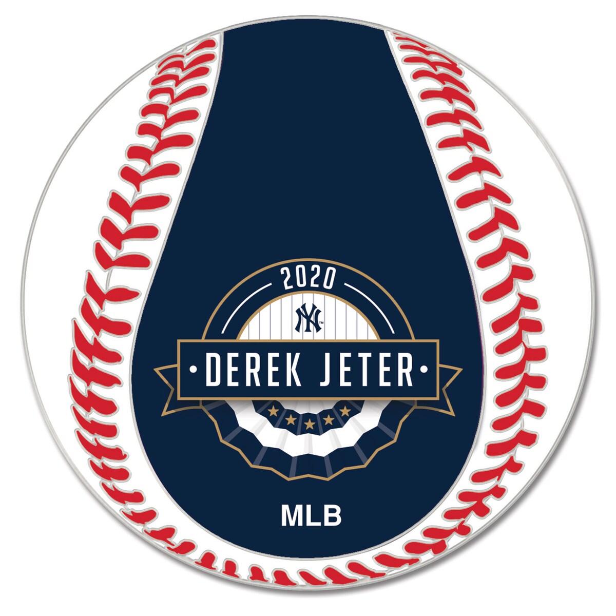 【公式グッズ】MLB ヤンキース デレク・ジーター ピンバッジ ウィンクラフト Collector Pin- Ball-MLB Hall of Fame 