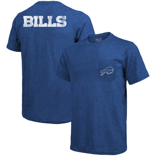 【公式グッズ】NFL ビルズ Tシャツ Majestic/マジェスティック メンズ ロイヤル (19 Mens Triblend Pocket SST) 【公式グッズ】NFL ビルズ Tシャツ Majestic/マジェスティック メンズ ロイヤル (19 Mens Triblend Pocket SST)
