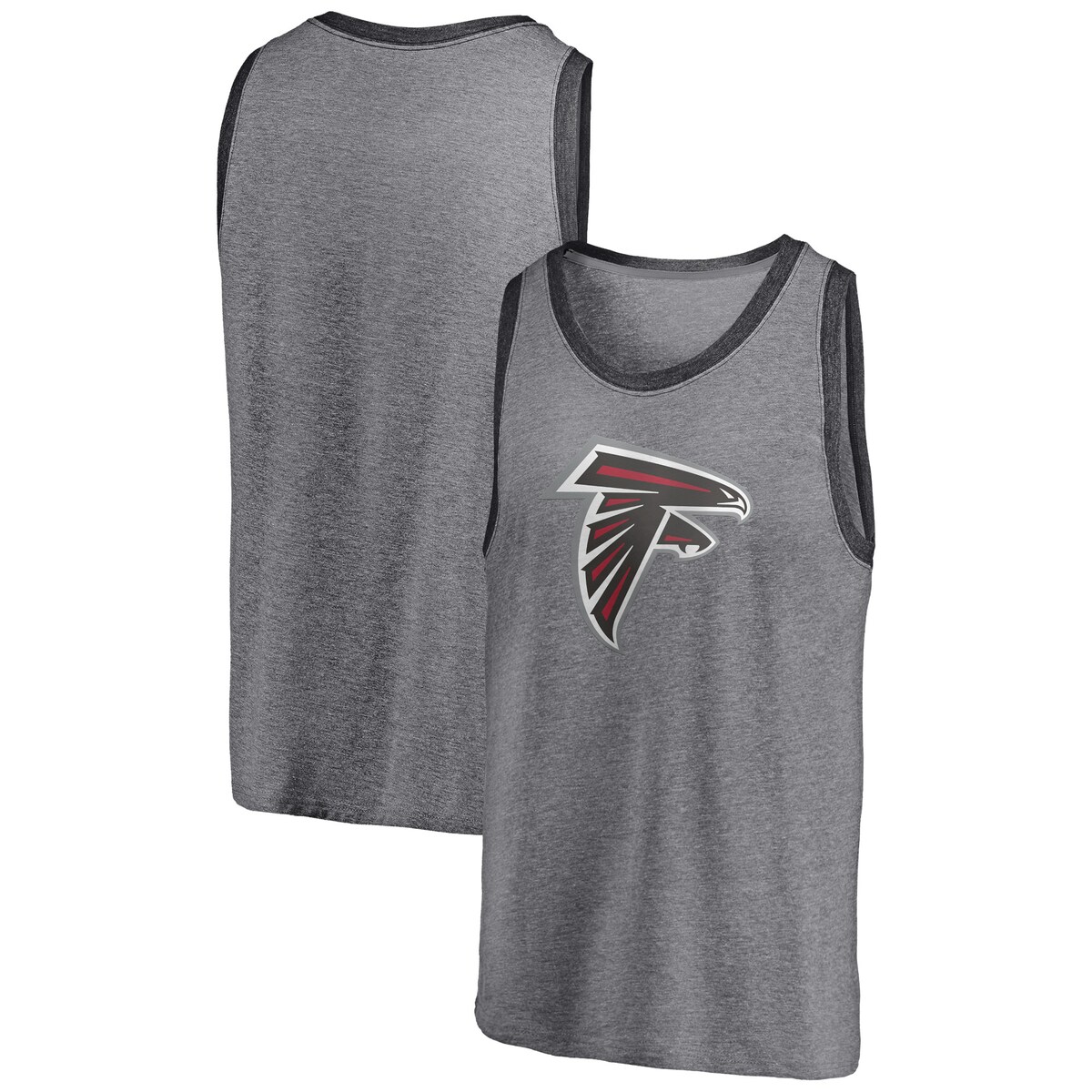 【公式グッズ】NFL ファルコンズ タンクトップ Fanatics（ファナティクス） メンズ ヘザーグレイ (NFL Men's Fanatics Branded Famous Triblend Tank)