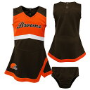 【公式グッズ】NFL ブラウンズ チアドレス Outerstuff(アウタースタッフ) ベビー ブラウン (Infant Cheer Captain Jumper Dress)