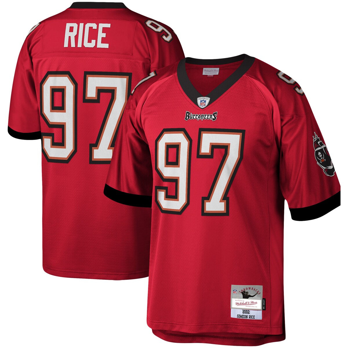 【公式グッズ】NFL バッカニアーズ シメオン・ライス レプリカ ユニフォーム Mitchell & Ness(ミッチェル&ネス) メンズ レッド (Men's MNC Legacy Replica Jersey)