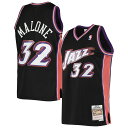【公式グッズ】NBA ジャズ カール・マローン ユニフォーム Mitchell & Ness(ミッチェル&ネス) メンズ ブラック (MNC Mens Swin...
