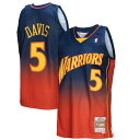 Create an epic Golden State Warriors game day look by grabbing this Baron Davis 2006/07 Hardwood Classics Fadeaway Swingman Player Jersey by Mitchell & Ness. Featuring mesh fabric and side slits at the hem, this jersey lets you look and feel like the real deal. Complete with tackle-twill Golden State Warriors graphics, this gear will get you pumped to cheer on your favorite player at the next big game.SleevelessMachine wash, tumble dry lowSwingmanOfficially licensedWoven jock tag at hemMesh fabricImportedMaterial: 100% PolyesterStraight hemline with side splitsHeat-sealed tackle twill appliqueBrand: Mitchell & NessHeat-sealed NBA logo