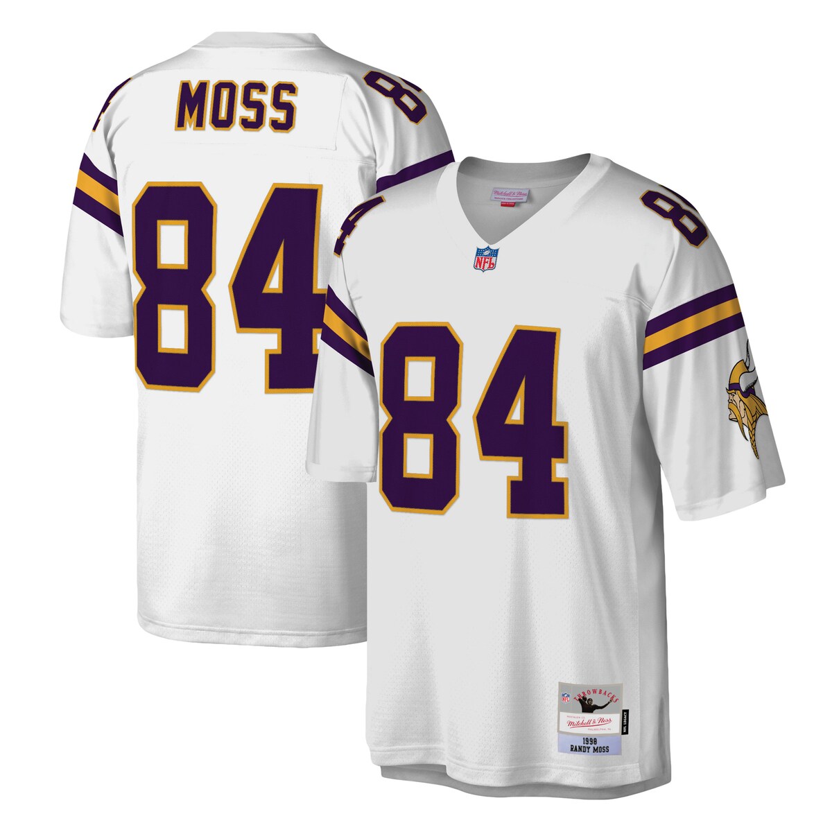 NFL バイキングス ランディ・モス レプリカ ユニフォーム Mitchell & Ness（ミッチェル＆ネス） メンズ ホワイト (Men's MNC Legacy Re..