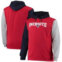 【公式グッズ】NFL ペイトリオッツ プルオーバー パーカー Fanatics(ファナティクス) メンズ ネイビー (21 Mens B&T PO Fleece Hood)(4)