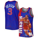 NBA 76ers アレン・アイバーソン タンクトップ Mitchell & Ness（ミッチェル＆ネス） メンズ ロイヤル (NBA MNC PLAYER BURST MESH TANK)