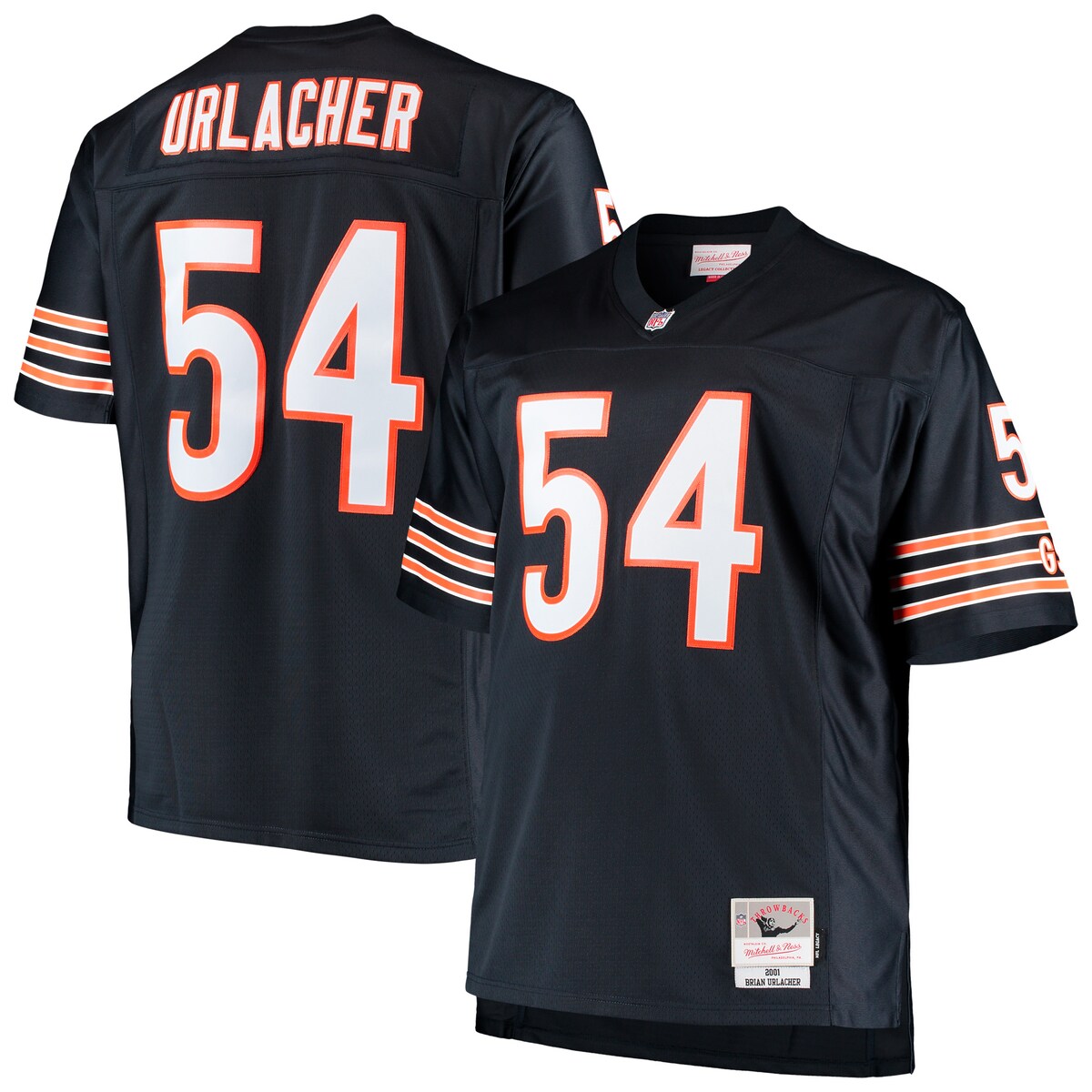 Showcase who your all-time favorite Chicago Bears player is by sporting this Brian Urlacher 1990 Retired Player Replica ...