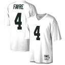 You're a massive Green Bay Packers fan and also loved watching Brett Favre play. Now you can show off your fandom for both when you get this Brett Favre Green Bay Packers Legacy replica jersey from Mitchell & Ness. It features distinctive throwback Green Bay Packers graphics on the chest and back, perfect for wearing at a home game. By wearing this jersey, you'll be able to feel like you're reliving some of the great plays that Brett Favre accomplished to lead the Green Bay Packers to glory.Throwback JerseyOfficially licensedEmbroidered twill graphicsMaterial: 100% PolyesterV-neckFabric applique sewn onSublimated rib-knit sleeve insertsMachine wash, line dryMesh fabricWoven tags at bottom hemImportedBrand: Mitchell & NessSide splits at waist hemShort sleevesEmbroidered NFL Shield at collar