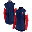 MLB bh\bNX g[i[ Fanaticsit@ieBNXj fB[X lCr[ (Women's Team Authentic Long Sleeve 1/4 Zip Mock Neck Fleece)
