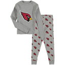 NFL カーディナルス パジャマ Outerstuff（アウタースタッフ） キッズ グレイ (Youth LS Tee & Pant Sleep Set)