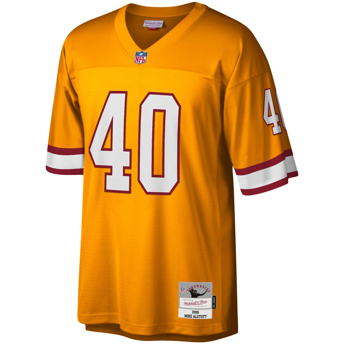 NFL バッカニアーズ マイク・アルストット レプリカ ユニフォーム Mitchell & Ness（ミッチェル＆ネス） メンズ オレンジ (Men's MNC Legacy Replica Jersey) 2