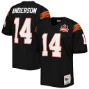 Celebrate your favorite player's storied career with the Cincinnati Bengals by sporting this Ken Anderson 1981 Authentic Retired Player jersey from Mitchell & Ness. Mesh fabric and a lightweight design give you a durable yet breathable piece of fan gear. Bold Ken Anderson graphics and team details honor one of the game's all-time greats in a classic design.Side and underarm insetsAuthentic Throwback JerseyScreen print graphicsMaterial: 100% PolyesterOfficially licensedShort sleeveMachine wash, line dryV-neckBrand: Mitchell & NessImportedSide splits at hemAuthentic Throwback woven jock tag