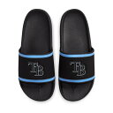 【公式グッズ】MLB レイズ ビーチサンダル Nike ナイキ メンズ ブラック (SP23 MENS OFFCOURT SLIDE SANDAL)