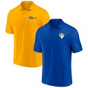 【公式グッズ】NFL ラムズ ポロシャツ Fanatics(ファナティクス) メンズ ロイヤル (Men's NFL 23 FB Comb Dueling Logos SS Polo Pack)(4)