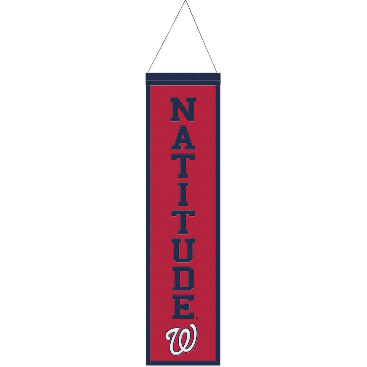 MLB ナショナルズ ペナント ウィンクラフト (8X32 Wool Banner Slogan)