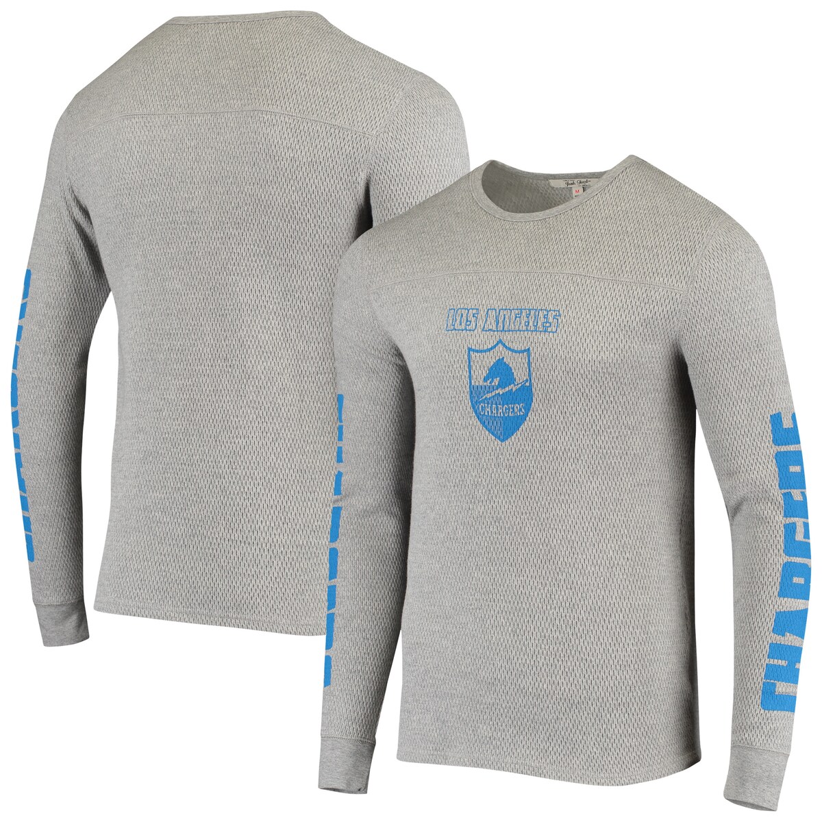 NFL チャージャーズ サーマルシャツ ジャンクフード メンズ ヘザーグレイ (20 Mens Heavyweight Thermal)