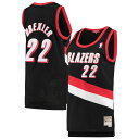 NBA トレイルブレイザーズ クライド・ドレクスラー ユニフォーム Mitchell & Ness（ミッチェル＆ネス） レディース ブラック (Womens MNC Swingman Jersey)