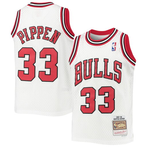 【公式グッズ】NBA ブルズ スコッティ・ピッペン ユニフォーム Mitchell & Ness(ミッチェル&ネス) キッズ ホワイト (MNC HWC Youth Swingman Jerseys) 【公式グッズ】NBA ブルズ スコッティ・ピッペン ユニフォーム Mitchell & Ness(ミッチェル&ネス) キッズ ホワイト (MNC HWC Youth Swingman Jerseys)