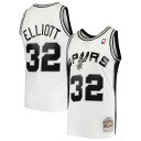 Rep one of your all-time favorite pros with this Sean Elliott Swingman jersey from Mitchell & Ness. The throwback San Antonio Spurs details are inspired by the franchise's iconic look of days gone by. Every stitch on this jersey is tailored to exact team specifications, delivering outstanding quality and a premium feel.Material: 100% PolyesterSwingman ThrowbackOfficially licensedRib-knit collar and arm openingsCrew neckSide splits at waist hemMachine wash, line dryHeat-sealed NBA logoWoven tag with player detailsTackle twill graphicsSleevelessImportedWoven jock tagBrand: Mitchell & NessMesh fabric