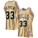 NBA ブルズ スコッティ・ピッペン ユニフォーム Mitchell & Ness（ミッチェル＆ネス） メンズ ゴールド (MNC NBA 75TH ANNIVERSARY GOLD SWINGMAN JERSEY)