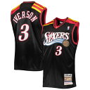 【公式グッズ】NBA 76ers アレン・アイバーソン オーセンティック ユニフォーム Mitchell & Ness(ミッチェル&ネス) メンズ ブラック (...