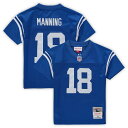 Gear up your young Indianapolis Colts fan with this Retired Legacy jersey from Mitchell & Ness. It features distinctive Peyton Manning graphics, celebrating his legacy for years to come. The breezy mesh fabric keeps your little one comfortable and cool as they proudly rep Peyton Manning.Heat-sealed stripesReplica Throwback JerseyJersey Color Style: RetiredWoven tag at bottom left hemMaterial: 100% PolyesterMachine wash with garment inside out, tumble dry lowMesh fabricImportedNFL patch sewn onto bottom front collarOfficially licensedShort sleevesBrand: Mitchell & NessBottom hem with side splitsStitched tackle twill applique