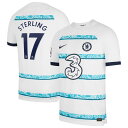 You'll be pumped up to support Chelsea when you sport this Raheem Sterling 2022/23 Away Vapor Match Authentic Player Jersey. This Nike jersey features Dri-FIT ADV technology that is sure to keep you dry and comfortable for all 90 minutes of the match. Its replica design and Chelsea graphics will have you feeling like you're part of the squad when The Blues take the pitch on matchday.Officially licensedVaporKnit technology features breathable, flexible fabric with moisture-wicking propertiesMachine wash, tumble dry lowMaterial: 100% PolyesterAuthentic JerseyHeat-sealed team crest on left chestWoven Authentic Nike jock tag on left hemTagless collar for added comfortImportedVentilated mesh panel insertsBrand: NikeRaglan sleeves allow natural range of motionDri-FIT technology wicks away moistureHeat-sealed Nike logo on right chestSlim fit follows your body's shape closely to let you move freely