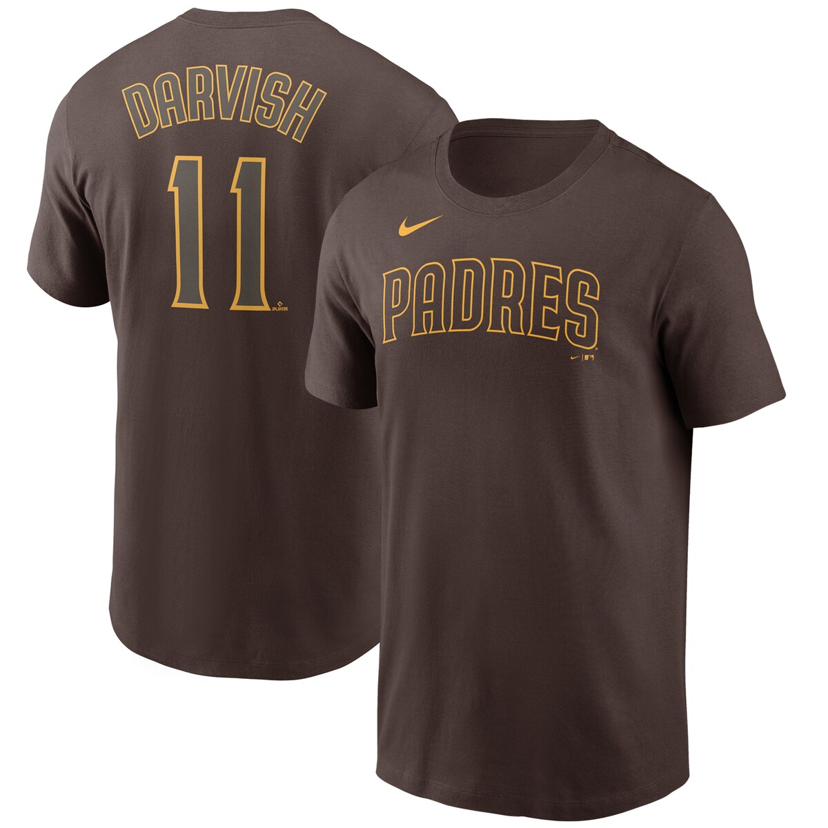 MLB パドレス ダルビッシュ有 Tシャツ Nike ナイキ メンズ ブラウン (Men 039 s MLB Nike Name Number T-Shirt)