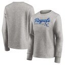 MLB ロイヤルズ セーター Fanatics（ファナティクス） レディース ヘザーグレイ (Women's Fanatics Brands Summer Promo Buy Long Sleeve Crew)