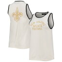 【公式グッズ】NFL セインツ タンクトップ ジャンクフード レディース ホワイト (21 Women's Pop Binding Rib Tank)