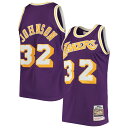 NBA レイカーズ マジック・ジョンソン オーセンティック ユニフォーム Mitchell & Ness(ミッチェル&ネス) メンズ パープル (Mitchel...