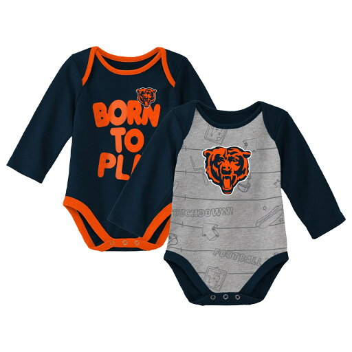【公式グッズ】NFL ベアーズ ロンパースセット Outerstuff(アウタースタッフ) ベビー ネイビー (22 Newborn Born to Win 2 Pack LS Creeper Set) 【公式グッズ】NFL ベアーズ ロンパースセット Outerstuff(アウタースタッフ) ベビー ネイビー (22 Newborn Born to Win 2 Pack LS Creeper Set)