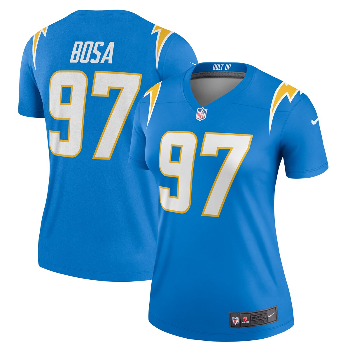 NFL チャージャーズ ジョーイ・ボサ ユニフォーム Nike ナイキ レディース パウダーブルー (Women's Nike Legend Jersey)