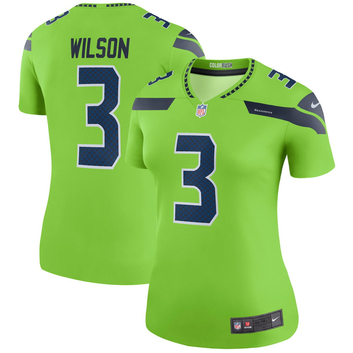 NFL シーホークス ラッセル・ウィルソン ユニフォーム Nike ナイキ レディース グリーン (Womens Nike Legend NFL Jersey)
