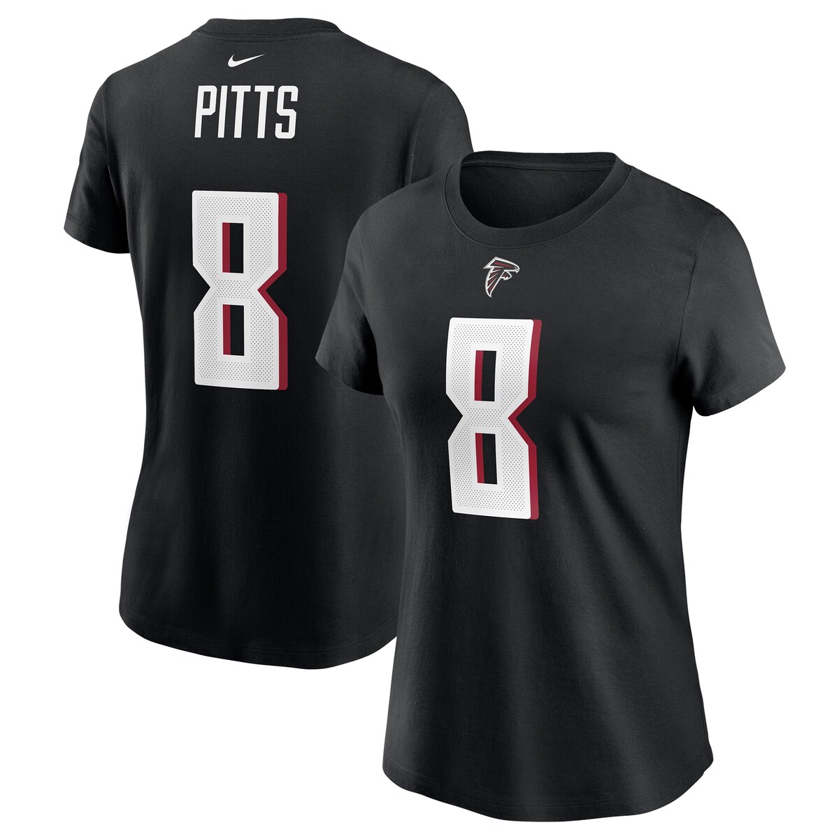 NFL ファルコンズ カイル・ピッツ Tシャツ Nike ナイキ レディース ブラック (Women's Nike Player N&N SST - EXPIRED)