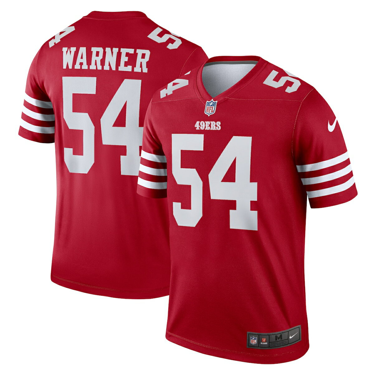 NFL 49ers フレッド・ワーナー ユニフォーム Nike ナイキ メンズ スカーレット (Men's Nike Legend Jersey)