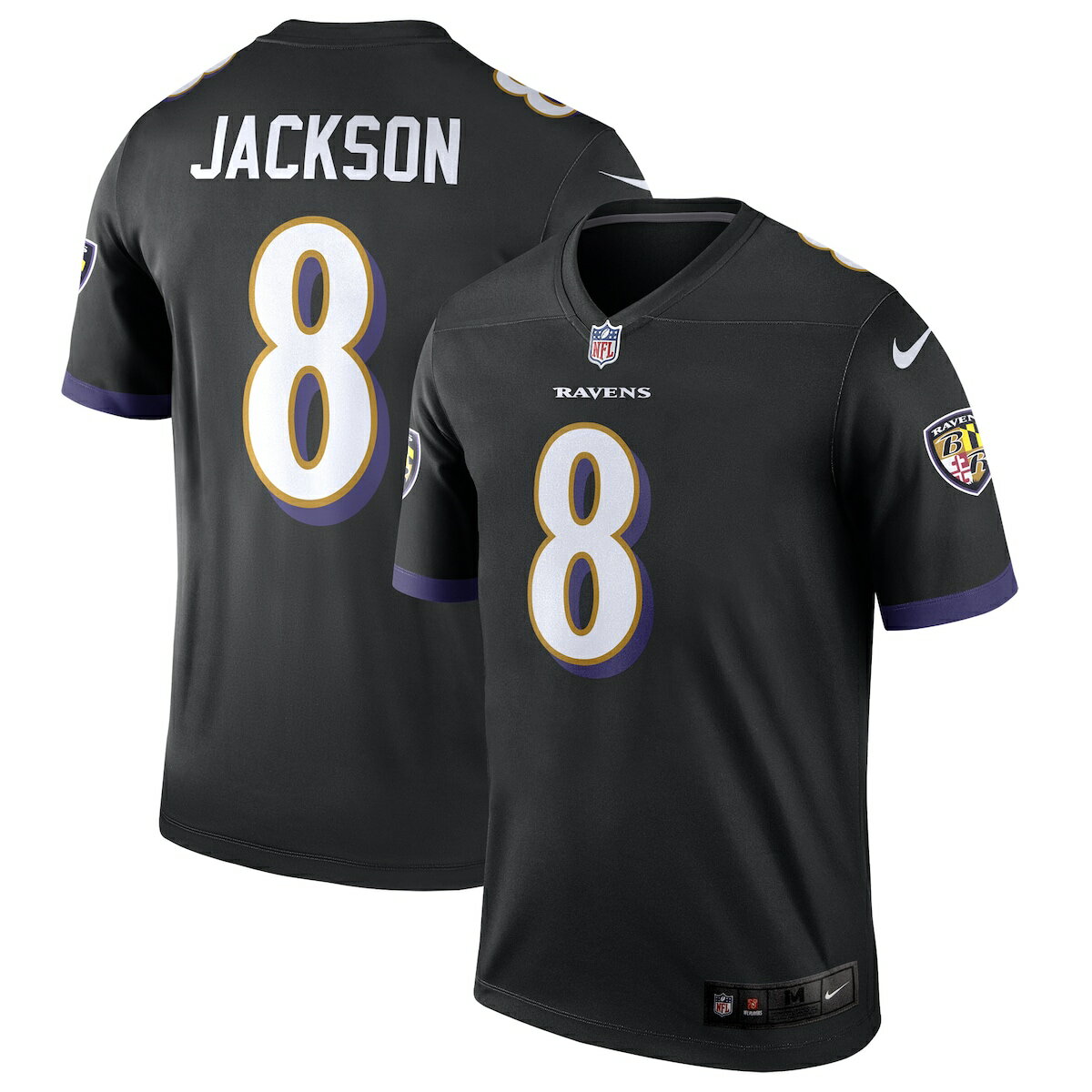 NFL レイブンズ ラマー・ジャクソン ユニフォーム Nike ナイキ メンズ ブラック (Men's Nike Legend Jersey)
